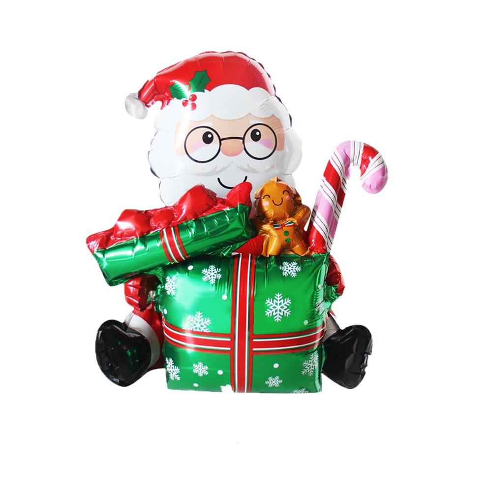 Gingerbread Man 3D Santa Claus Balloons Extra Large Xmas Tree Balloons  Easter Gift