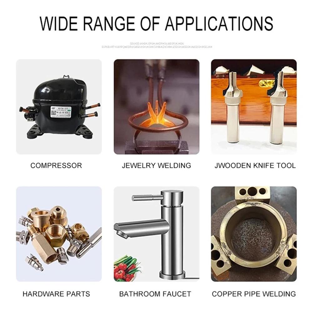 Комплект серебряных сварочных стержней, стержни для пайки для изготовления ювелирных изделий, простой низкотемпературный металлический припой, серебряный сварочный инструмент
