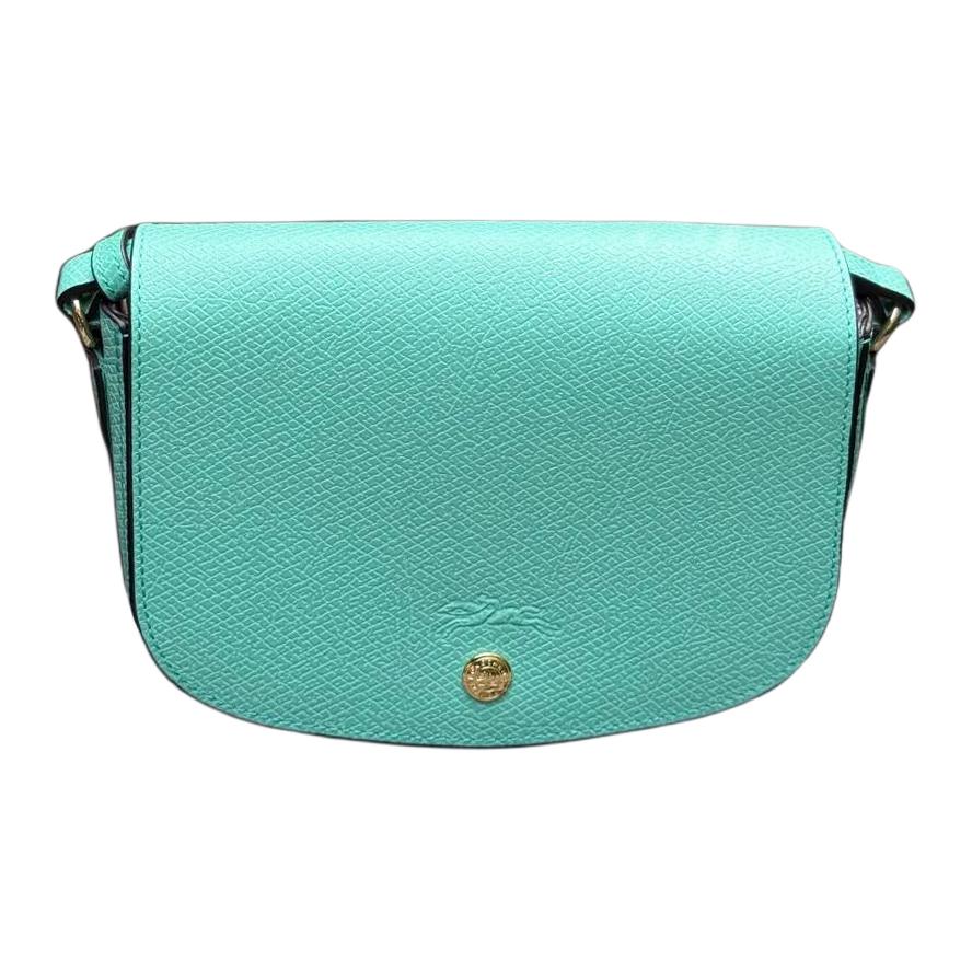 Longchamp Épure Snap Closure Adjustable Shoulder Strap Leather Saddle Bag Small Women shoulder bag Mint 10253HYZ410