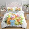 Cartoon Giraffe Tropical Animals Comfortable Duvet Quilt Cover Pillowcase Bedding Set Children Bedroom Decoration Home Textile