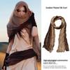 Wasteland Style Northwest Gansu Desert Travel Pleated Headscarf and Sun Protection Shawl for Women
