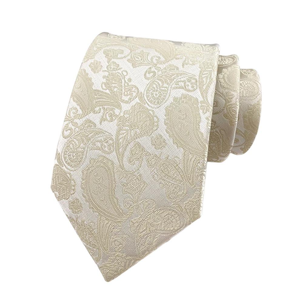 Fashion 8cm Men Necktie Business Vintage Paisley Tie Adjustable Neck Wear Wedding