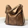 2025 New Niche Retro Trendy Large-capacity Casual Soft Leather Women's Shoulder Crossbody Multi-functional Backpack Women's Bag