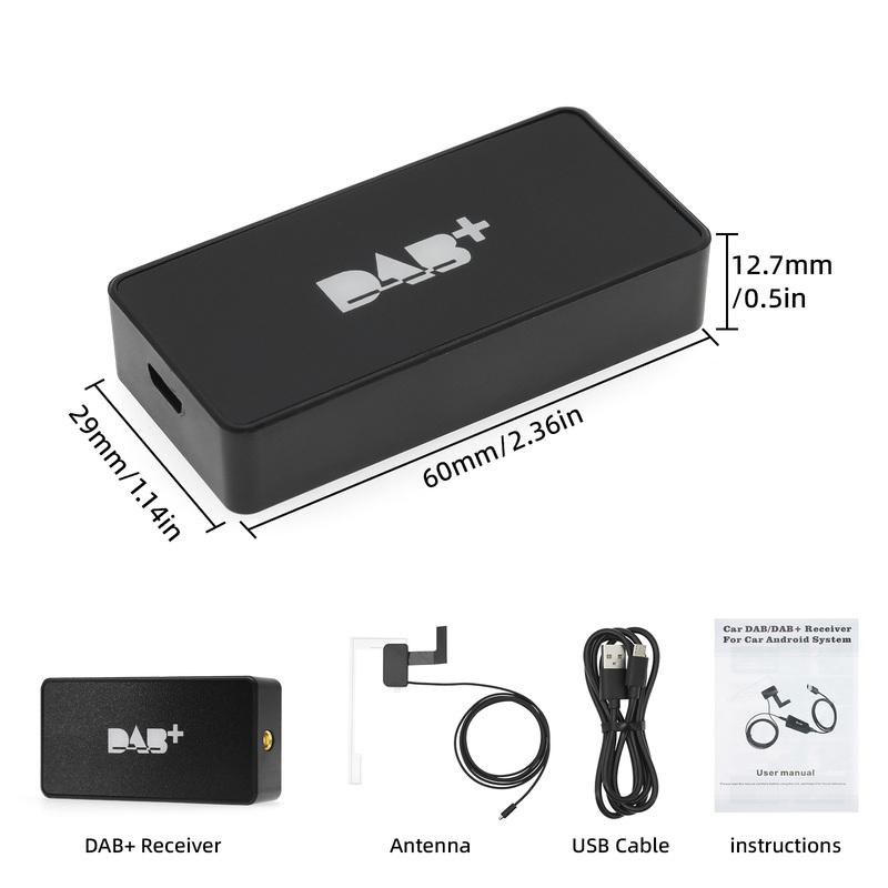 Car Radio Receiver DAB+ Antenna for Android With USB Adapter GPS Stereo DAB Receiver Player Automatic Scan Support Channel List