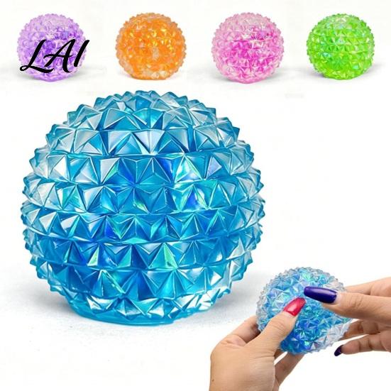 Calming Hand Toy Anxiety Relief Spiky Stress Ball Soft Stretchy Squeeze Ball Sensory Toy Portable Textured Pinch Fidget for Kids Adults Exercise