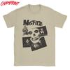 Винтажные мужские футболки Misfits с черепом, с круглым вырезом, из чистого хлопка, с коротким рукавом, одежда для взрослых