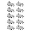 10Pcs Solar Mounting System Grounding Clip Lug Bracket Clamps Photovoltaic Support Parts