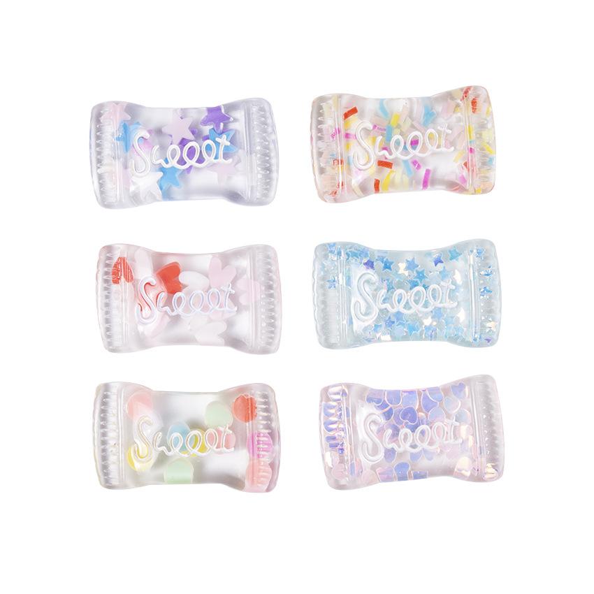 Сладкие конфеты 5 шт. блестящие украшения кремовые сделай сам с кристаллами пайетками имитация чехол для телефона материал декорированный