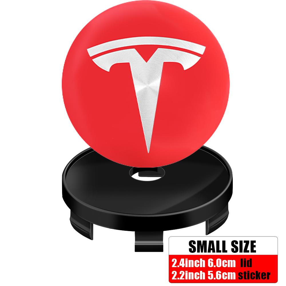 4pcs 60mm Tesla Car Wheel Center Hub Center Caps Emblems Car Logo Car-Styling Accessories For Tesla Model 3 Y S X Roadster Coil