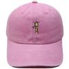 Cute giraffe embroidered baseball cap animal washed retro dad hat men's and women's casual outdoor sun hat