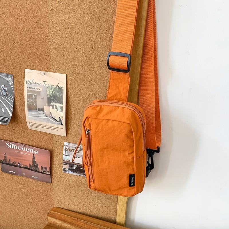 Простая трендовая повседневная мужская нагрудная сумка, японский легкий наплечный маленький рюкзак, женская сумка-мессенджер для отдыха и спорта