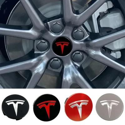 4 шт. 56 мм Центральные колпачки ступицы колеса автомобиля для Model 3 Y X S Roadster P75D P85D P90D P100D Значок Внешний аксессуар