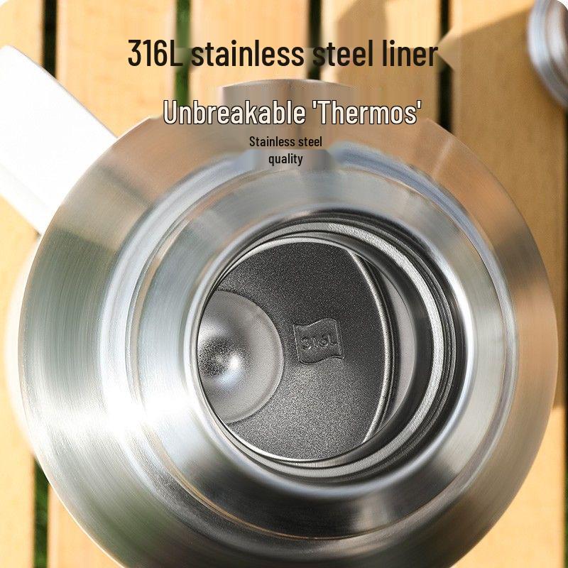 Qi Hu 316 Stainless Steel Insulated Water Bottle, Large Capacity for Home, Outdoor, or Dorm Use.