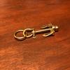 10.16 Cm Brass Anchor Keychain