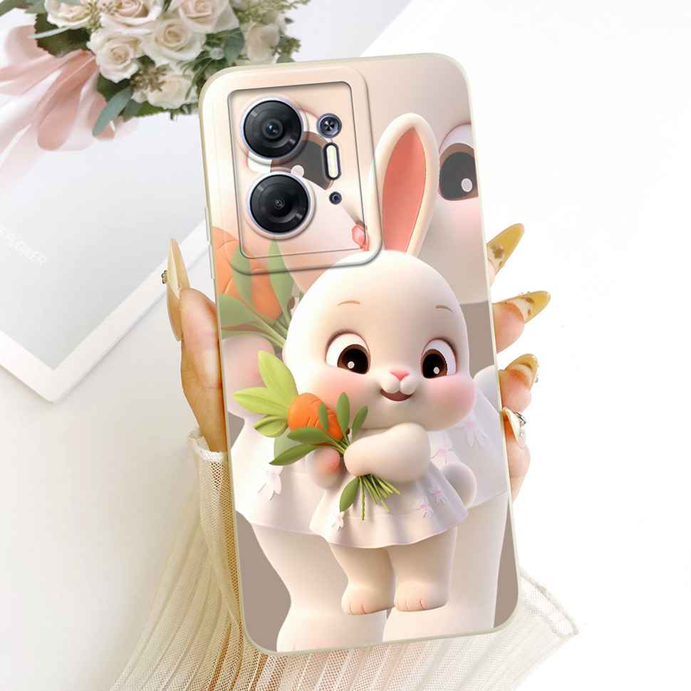 Для Infinix Hot 30 5G Чехол Мягкая Защитная Задняя Крышка Корпус Для Infinix Hot 30 Hot30 5G X6832 Чехол для Телефона Милая Девушка