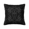 Custom Halloween Goth Bat Throw Pillow Case Living Room Decoration 3D Print Sofa Chair Cushion Cover Polyester Cozy Pillowslip