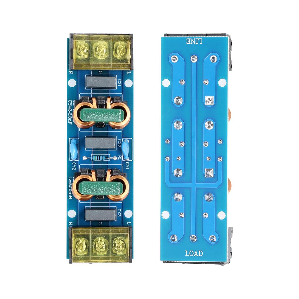 Силовой фильтр. Высокочастотная двухступенчатая плата низкочастотной фильтрации электромагнитных помех для источников питания 25 А.