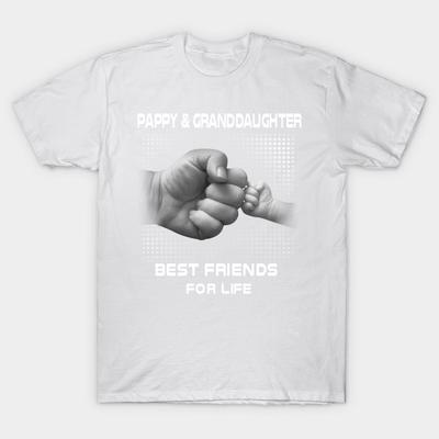 Футболка женщины Паппи внучка Лучшие друзья на всю жизнь Harajuku Печать Кавайи футболка Летний короткий рукав женский футболка Top Tee