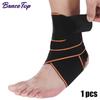 Bracetop 1 Pc Ankle Support Adjustable Ankle Brace Breathable Nylon Material Super Elastic And Comfortable Perfect For Sports