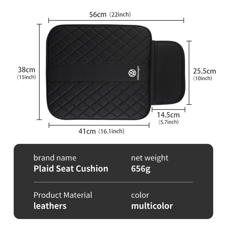 For Volkswagen VW Leather Car Seat Cover Cushion Anti Slip Protectors Cover Pad Passat Golf 4 5 6 Tiguan Polo Scirocco Jetta CC kj2