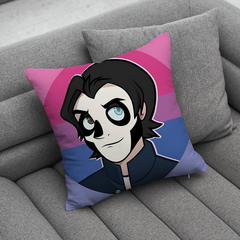 Classic Rock Band Cartoon Ghost Pillow Case Pillowcase Home Sofa Cushions Car Cushions Pillowcover Office Pillowshell Pillow