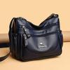 Women's Soft Leather Shoulder Bag Large Capacity Messenger Shoulder Bag Monochromatic High-quality Bags Fashion Bag