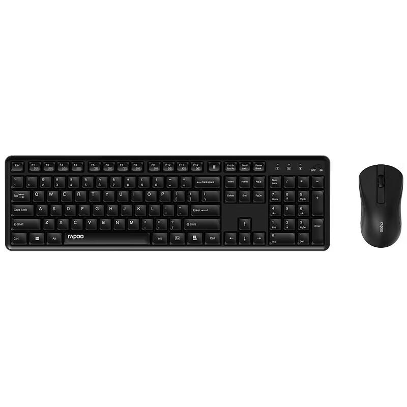 Rapoo X2800S Full-Size Wireless Keyboard and Mouse Combo