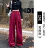Sweatpants Women's New Autumn Small High Waist and Thin Loose Lazy Style Casual Mopping Wide-leg Pants