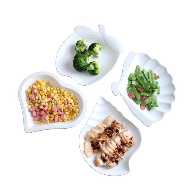 Sweet Elegant Irregular White Ceramic Dinner Plate