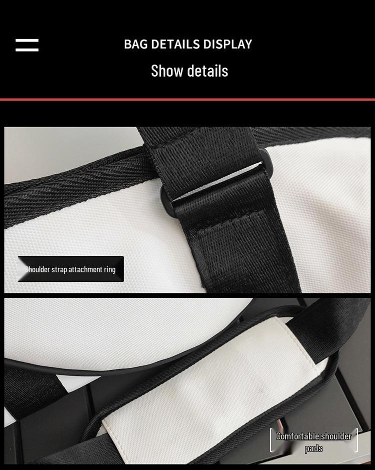 2024 Водонепроницаемая сумка-кроссбоди большой вместимости для бадминтона и тенниса для женщин и мужчин - Модная спортивная сумка через плечо