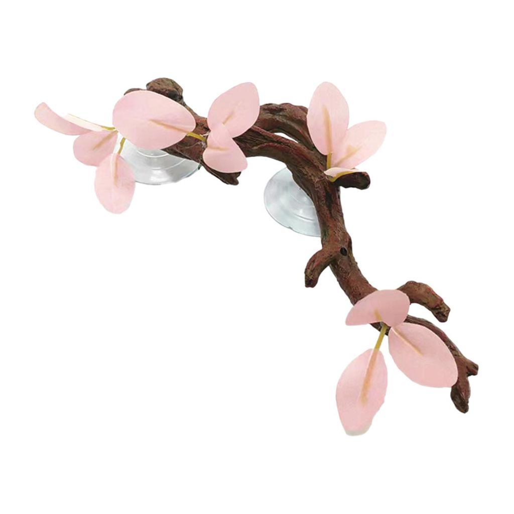 Reptile Corner Branch Decorative Reptiles Plants for Lizard Aquarium Crab