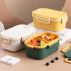 Портативный ланч-бокс с отделениями, контейнеры для хранения продуктов, пригодные для микроволновой печи, двухслойный ланч-бокс, дом