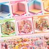 6/8в1 Кавайный Дом Мечты 3D Мультяшная Миниатюрная Сцена Книга-наклейка DIY Скрапбукинг Настольная Игра-наклейка Детский Фестивальный Подарок