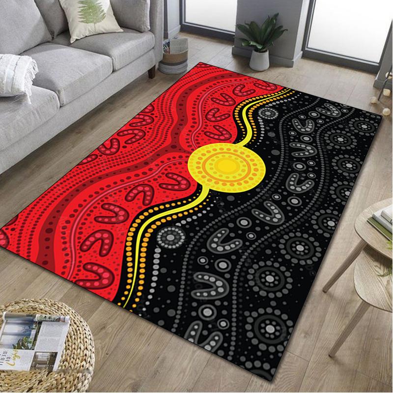Aboriginal Rug - Home carpet Office Decorative Carpet For Living Room Bedroom Door Mat Floor Rug Computer Chair Area Rug