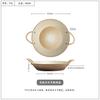 tableware ear personality hemp rope stoneware dish