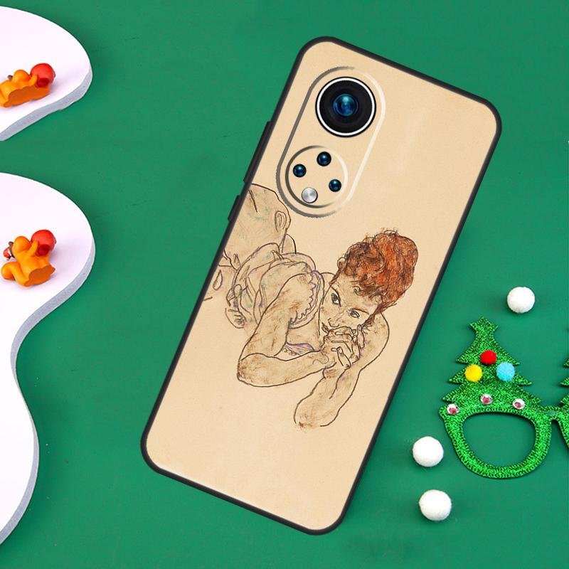Чехол Egon Schiele для Honor Magic 7 Pro 6 5 50 70 90 200 Lite X9b X9a X8a X8b X7a X6a X8 X9 X9c