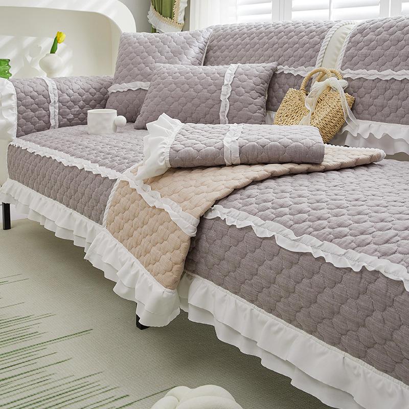 Тканевая подушка для дивана, простая современная утолщенная четырехсезонная универсальная подушка для гостиной, диванная подушка для гостиной, противоскользящий чехол
