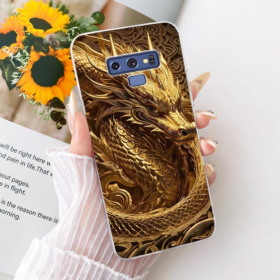 For Samsung Galaxy Note 9 Case SM-N960F Luxury Flower Butterfly Painted Cover Soft Slim Phone Case For Samsung Note 9 Note9 Bags