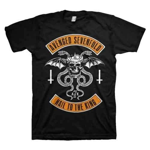 Avenged Sevenfold Hail to the King T-Shirt Black New