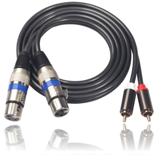 G-MODELL XLR Cable, Microphone Cable, Canon Cable, RCA To XLR Converter (Female, 1.5m)