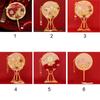 Decorative with Pendant Chinese Wedding Hand Bouquets Bridal Group Fan Chinese Fan Embroidery Fan