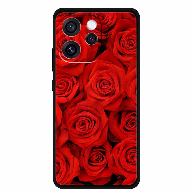 Чехол для телефона Oppo Reno15 Мягкий силиконовый чехол из ТПУ для OPPO PLW110 6,32" Черный чехол для Oppo Reno 15 5G Модный крутой корпус