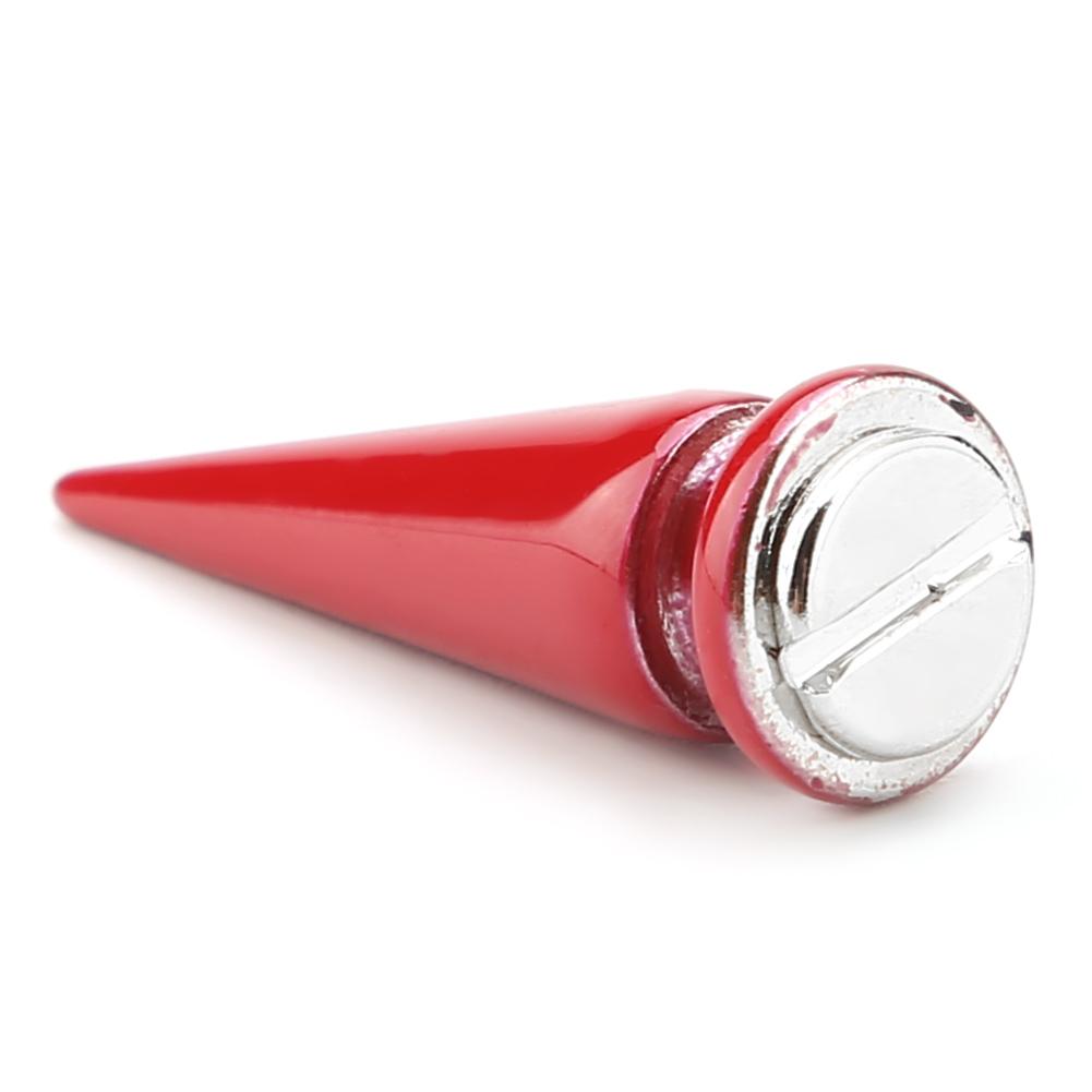 10 Pcs Metal Spike Rivets and Studs Screw Back for DIY Leather Craft (Red)