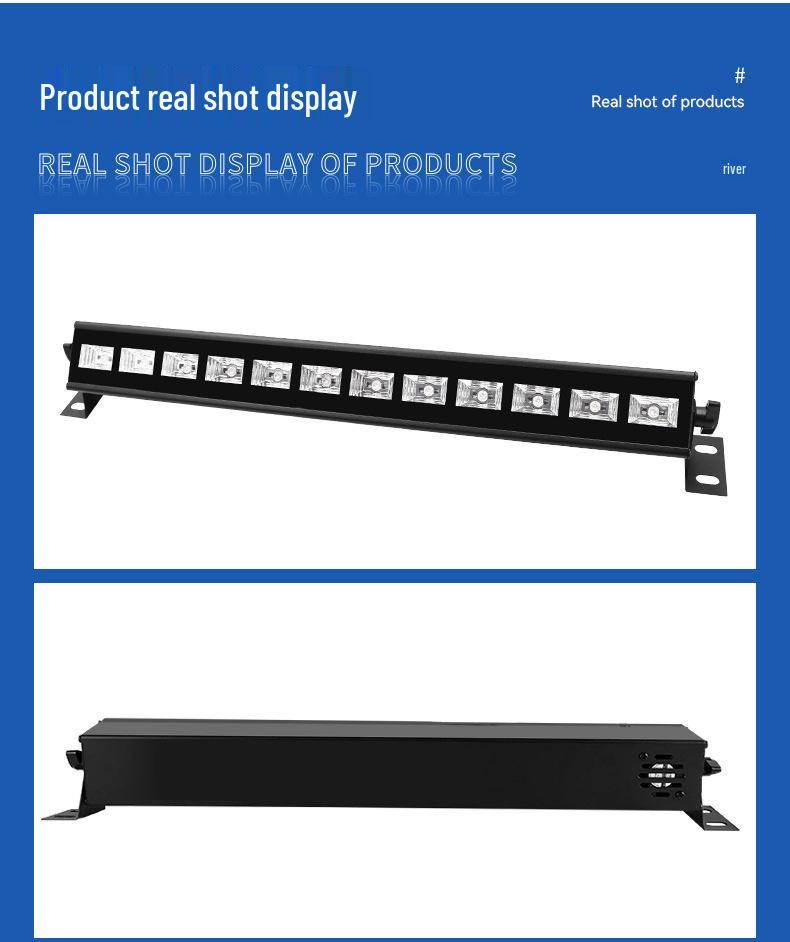 Светодиодный УФ Сценический Свет: Фиолетовый настенный светильник с активацией звуком, декоративный прожектор