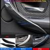 2x Carbon Fiber Car Inner Door Handle Sleeve Cover Trim For BMW 3 Series F30 F34