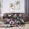 Robbie Williams Tour Flannel Blankets  Soft Durable Throw Blanket for Bedroom Airplane Travel Aesthetic Bedspread Sofa Bed Cover