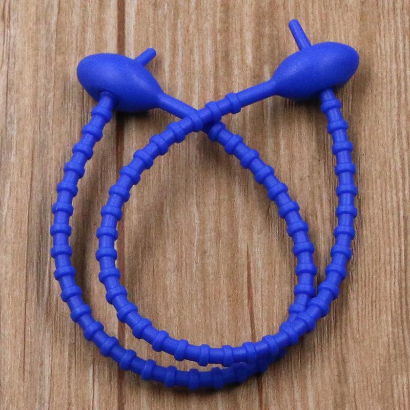 13-цветный силиконовый многоразовый шнур-закрутка и стяжка-хомут с овальной головкой