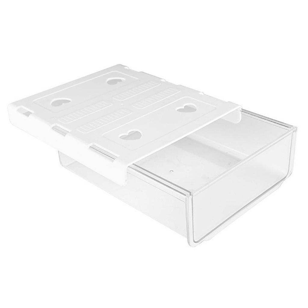 Invisible Transparent Box Under The Table Sticky Dustproof Storage Box Simple Drawer Stationery Accessories