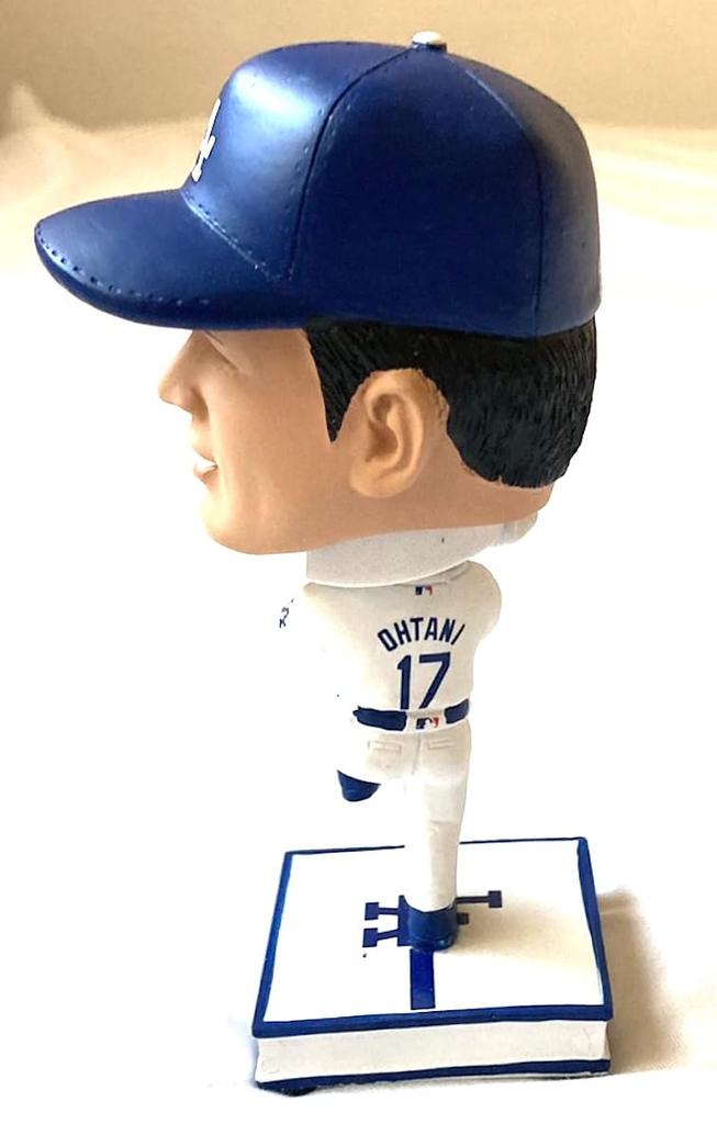 Limited Edition of 10,000: Shohei Ohtani Los Angeles Dodgers Bubble Head Doll, 4.5-inch, Pitcher, White [Parallel Import]