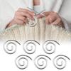 Spiral Cable Knitting Needle Stainless Steel Cable Needle Shawl Pin for Yarn Sewing Knitting Bent
